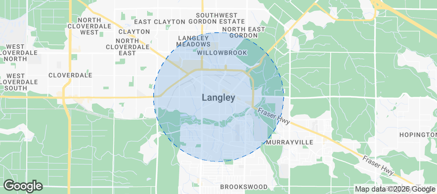 Langley Airbnb map